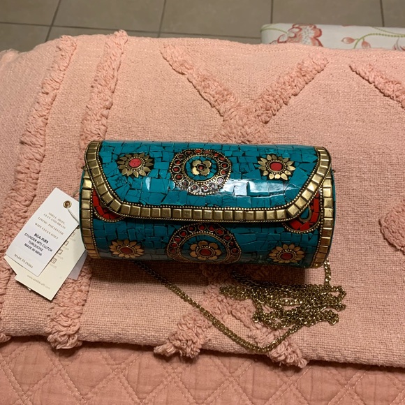 CYLINDER MTL CLUTCH TURQUOISE - Picture 3 of 4